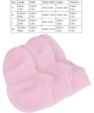 Silicone Socks Latex Gel Moisturizing Foot Care Socks Exfoliating AntiCracking Soft Aloe Women Spa Pedicure for Repairing Dry Feet Anti Slip S 33 35 Soften Skin L 39 41 S(33-35) - Buy Online on GoSupps.com