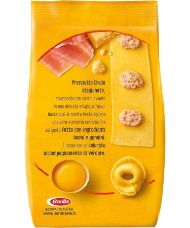  Italian Gourmet E.R. Barilla Pasta all' Uovo Le Emiliane Tortellini con Prosciutto Crudo egg noodles egg pasta 250 g + Italian gourmet pulp 400 g - Buy Online on GoSupps.com