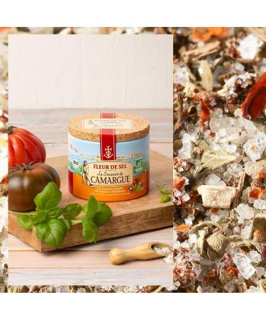  Le Saunier De Camargue Le Saunier de Camargue Organic Tomato/Basil Salt Flower Box 125g - Pack of 3 - Buy Online on GoSupps.com