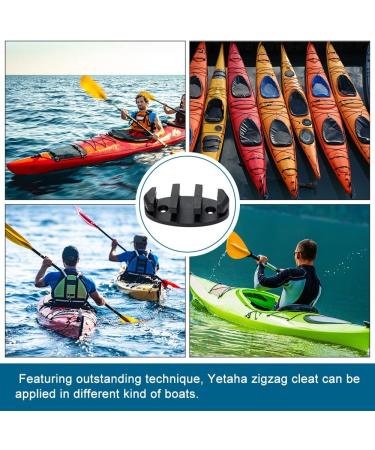 2PCS Yetaha Zig Zag Anchor Cleat - Black Nylon Kayak Cleats for Canoes & Boats - Buy Online on GoSupps.com