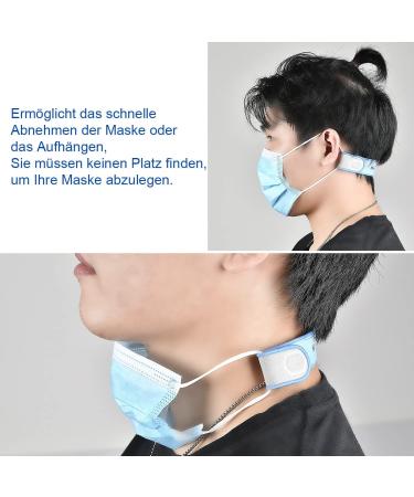 HX AURIZE Adjustable Mask Straps - Comfortable Ear Relief Multi-Colored Gray Blue & Yellow Extensions for Masks - International Shipping Available - Buy Online on GoSupps.com