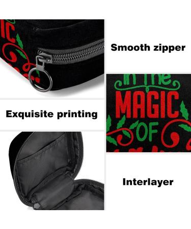 GIAPB Period Bag Sanitary Napkin Storage and Makeup Pouch - Christmas Color1594 - Buy Online on GoSupps.com