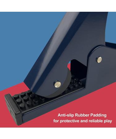 Jagdca Professional Table Tennis Net Post Set - Navy | Adjustable Foldable Clamp Grip Holder for Indoor & Outdoor Play - Portable Ping Pong Accessories - Buy Online on GoSupps.com
