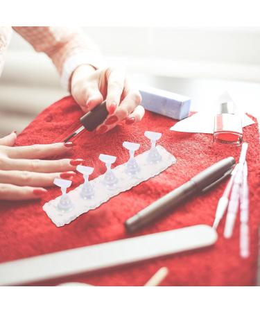 FOMIYES Acrylic Nail Display Stand Set of 2 Nail Tip Practice Holder Magnetic Mount DIY Fingernail Stand for Manicure Nail Art Training - Buy Online on GoSupps.com