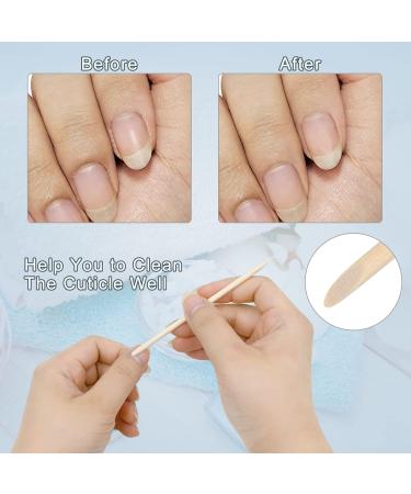 400 Pcs Double Sided Orange Wood Nail Cuticle Sticks for Manicures & Pedicures - 11.5cm - Buy Online on GoSupps.com