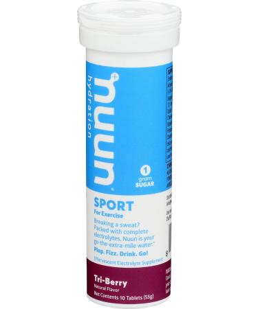 Nuun Active Tri Berry Electrolyte Tablets - 10 ct | Hydration for Active Lifestyle | International Shipping - Buy Online on GoSupps.com