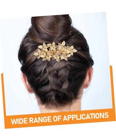 CALLARON Leaf Hairpin Hair Barrettes Hairclip Hair Clips Hair Toppers Hair Claw Clips Hair Roller Clips Flower Hair Clip Hair Rhinestones Flower Barrette Spring Bride Zinc Alloy Accessories - Buy Online on GoSupps.com