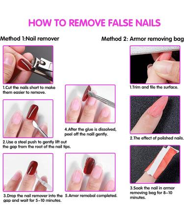 WJIASI Natural False Nails: Oval French Acrylic Artificial Nail Tips for Girls & Women - 500 pc, 10 Sizes - Natural Color - Buy Online on GoSupps.com