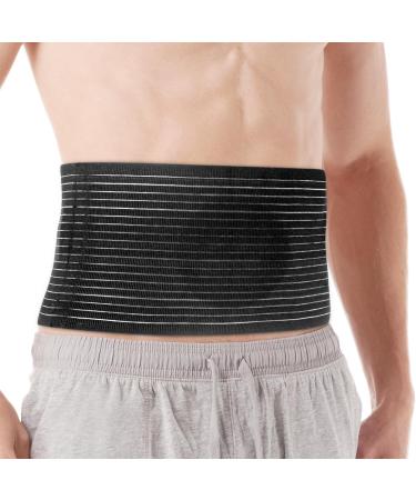 Hilph umbilical broken belts for men and women umbrella hernia belt stomach support with removable compression pads auxiliary supports for waist and belly during operations epigastric inguinal hernia M