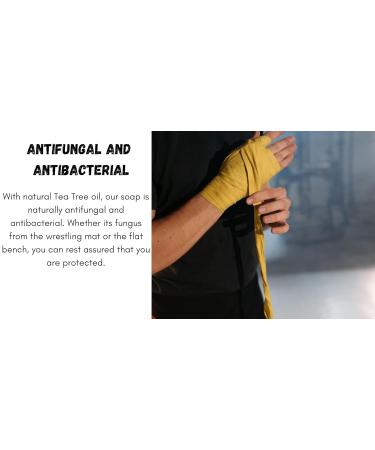 Antifungal Charcoal Tea Tree Soap - Ultimate Odor Protection for Gym & Sports - 2 Large Bars for Pre/Post Workout - International Shipping Available - Buy Online on GoSupps.com