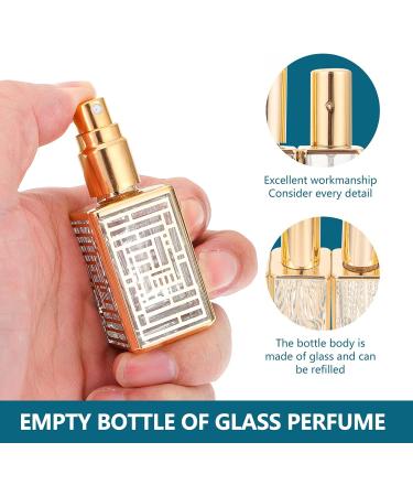 Uonlytech 4pcs Empty Perfume Bottle Set - Refillable Glass Perfume Atomizer Sprayer for Travel - Ideal Perfume Spray Bottles - Buy Online on GoSupps.com