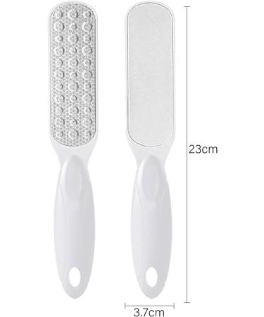 ZLONGYAN double sided foot file callus remover for feet is suitable for dry cracked feet dead skin calluses etc. foot scrubber lasts to make feet smooth heel scraper for cracked heels (White) - Buy Online on GoSupps.com