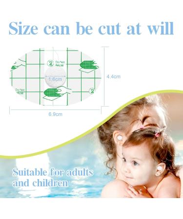 60 Pcs Waterproof Ear Protection Sticker for Baby | Soft Disposable Earplugs for Shower and Swimming | Inner Ear Protection Patch - 4.5x7cm - Buy Online on GoSupps.com