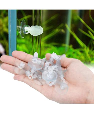 Zaleonline 20PCS Aquarium Suction Clips - Transparent Hose Holders for 5mm & 6mm Airline Tubing - Buy Online on GoSupps.com