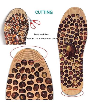 EUK Magnetic Insoles - Acupressure & Magnetic Therapy for Flat Feet Plantar Fasciitis Relief | Orthopedic Massage Insoles (EU 40-45) - Buy Online on GoSupps.com
