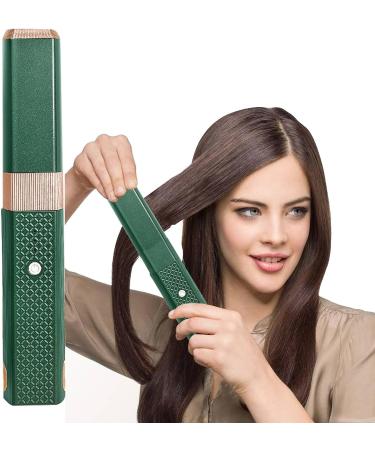 Portable Flat Iron - Small Travel Hair Iron Cordless Ceramic Straightener for Quick Styling - Fast Heating Multifunctional Accessory in Green - Buy Online on GoSupps.com