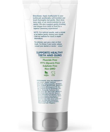 Pro-Mineralizer Toothpaste - Nano Hydroxyapatite Enamel Support with Xylitol & Aloe Vera - Anti Cavity Fluoride Free - Dentist Formulated Wintermint 4oz - Buy Online on GoSupps.com