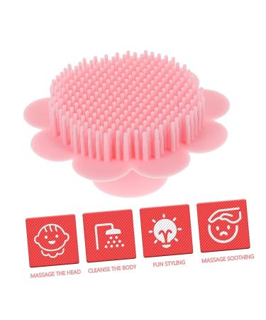 Healeved Silicone Shampoo Brush Set - Pink Scalp Scrubber & Massage Tool for Infants and Babies - 2 Pack - Buy Online on GoSupps.com