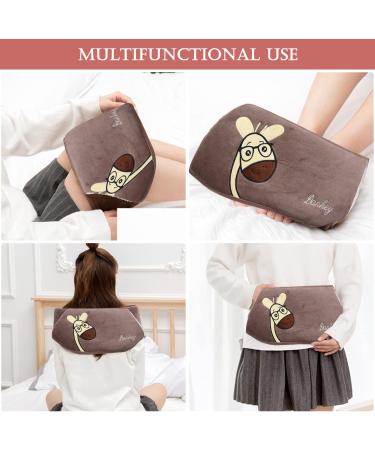 Soft Plush Hot Water Bottle with Cover for Neck, Shoulder, Back, Legs - Hand Waist Warmer - Buy Online on GoSupps.com