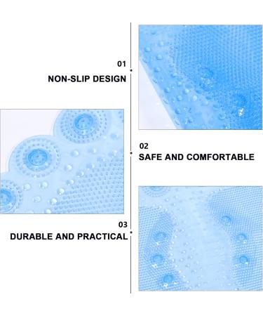Non-Slip Bathroom Mats with Suction Cups - 2ft Peeling Cleaning Mat for Improved Blood Circulation & Pain Relief | International Shipping - Buy Online on GoSupps.com
