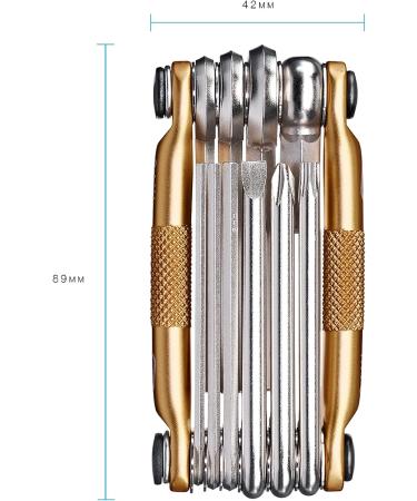 Crankbrothers M10 Multi-Tool with Case - Gold | Essential Bike Toolkit - Buy Online on GoSupps.com