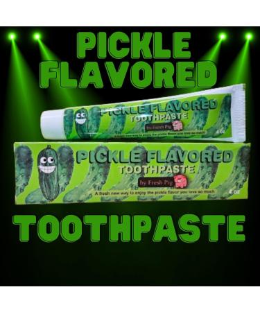 Pickle Flavored Toothpaste | Funny Gag Gift for Pickle Lovers | Unique Dill Pickle Gift for Adults Women & Men | Fluoride Free & Under $10 - Buy Online on GoSupps.com