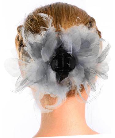 FOMIYES Hair Clips Pearl Organza Flower Hair Clip Hairpin Metal Girl Bride Large Hair Clips - Buy Online on GoSupps.com