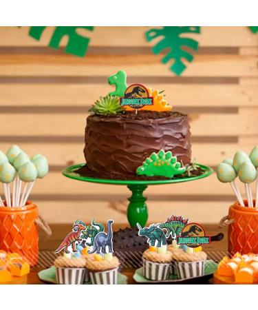 36 Dinosaur Cupcake Toppers - Roar Rex Picks for Kids' Birthday & Baby Shower - Party Cake Decorations - Buy Online on GoSupps.com