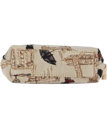 Buy Signare Tapestry Cosmetic Bag - Small Makeup & Toiletry Bag for Women with London Design (Miss London) - Perfect for Travel & Gifts - Buy Online on GoSupps.com