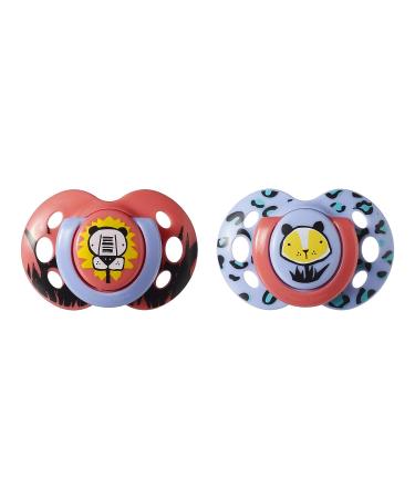 Tommee Tippee Fun Style Pacifiers 6-18m, BPA-Free Silicone Binkies - 2 Count (Colors Vary) - Buy Online on GoSupps.com