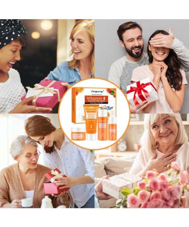 Fengyang 4 Pack Vitamin C Skin Care Set Vitamin C Skincare Set Anti-Aging Vitamin C Face Care Brightening Travel Kit Moisturize Skin - Buy Online on GoSupps.com