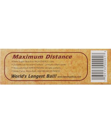 Bandit Maximum Distance Golf Balls - Longest Driver's Choice for Ultimate Performance - Buy Online on GoSupps.com