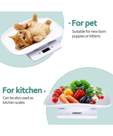 Mini Digital Pet Scale - LCD Electronic Scale for Small Dogs, Cats & Pet Food Measurement - Buy Online on GoSupps.com