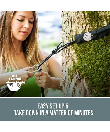 Legit Camping Hammock - 2 Person Double Tree Hammock in Army Green/Khaki - Buy Online on GoSupps.com