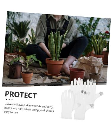 SOLUSTRE 2 Pairs White Touchscreen Touch Screen Glove for Gardening White Cleaning Mitt Work Durable Men and Women Thin Outdoor - Buy Online on GoSupps.com