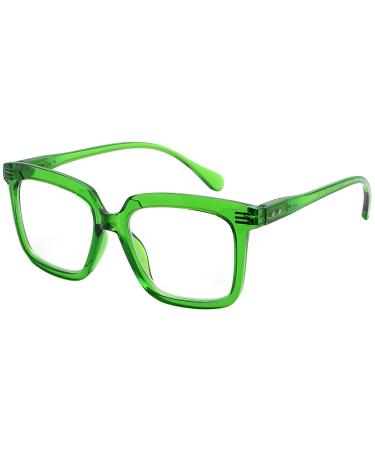 Eyekepper Square Reading Glasses for Women Large Frame Readers - Green +3.25 Green 3.25 x - Buy Online on GoSupps.com