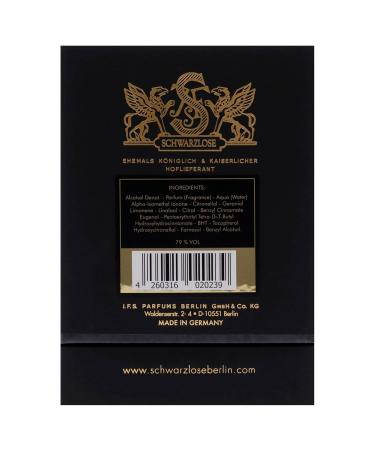 Schwarzlose 20-20 - Unisex EDP Spray Fragrance - Long Lasting and Captivating Perfume with Rose Patchouli Amber Wood and Pink Pepper - Body Spray with Sparkling Feel Good Scent - 3.4 oz Modern 3.4 Fl Oz (Pack of 1) - Buy Online on GoSupps.com