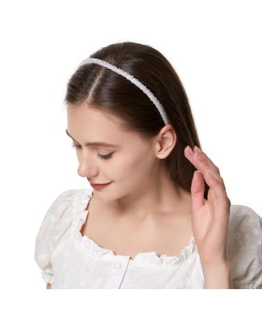 Sleek Crystal Rhinestone Headbands - 4 Pack for Women and Girls - Buy Online on GoSupps.com