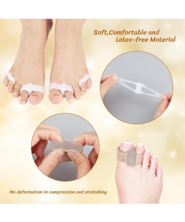 NICENEEDED 8pcs Gel Toe Separators & Bunion Corrector - Comfortable Toe Spacers for Hammer Toe Relief | International Shipping - Buy Online on GoSupps.com