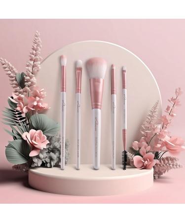 Shop Luvia Daily Selection Make-Up Brush Set | 5 Vegan Cosmetic Brushes for Powder Eyebrow & Eyes - Ships Internationally - Buy Online on GoSupps.com