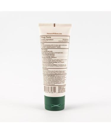Nature's Willow Willow Balm Natural Pain Relief Cream for Muscles & Joints | Fast-Acting with Willow Bark & Menthol | Free from Artificial Fragrances & Dyes | 3-Pack | 3.5 fl oz 3.5 Fl Oz ( 3 Pack ) - Buy Online on GoSupps.com