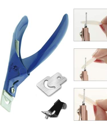 Professional Rustproof Nail Clippers for Acrylic False Gel Nails - Blue - Buy Online on GoSupps.com