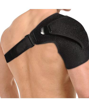 WiKSite shoulder bandage adjustable shoulder support with pressure cushion arm immobilizer shoulder stability and relaxation shoulder support bandage for men and women