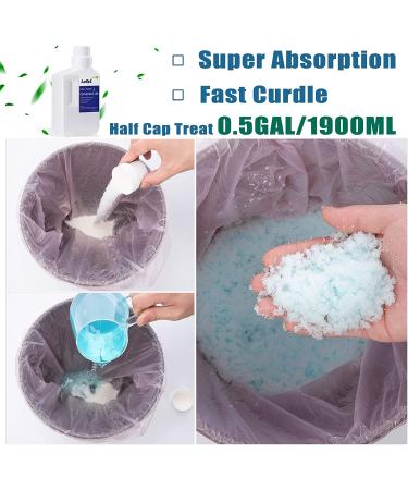 LaSyL Super Absorbent Powder - 2LB 100 Use | Solidify Urine in 1 Min | Deodorizer for Camping & Portable Toilets - Buy Online on GoSupps.com