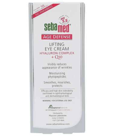 Sebamed Anti-Aging Q10 Lifting Eye Cream 15ml | pH 5.5 for Sensitive Skin | 32% Reduction of Wrinkles - Buy Online on GoSupps.com