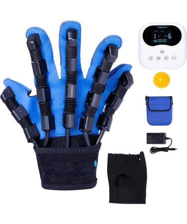 Rehabilitation Gloves Finger Orthoses Hand Strengthener Finger Orthosis with Remote Control/Single Finger Training Left-XL left X-Large