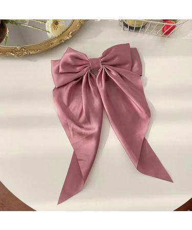 Big Bow Hair Clips Green Hair Bow Bow Hair for Women Long Ribbon Hair Pins Accessories for Party Hair Accessories Soft Hairpin for Women Girls Barrettes Hair Accessories christmas gifts for wl (Pink) - Buy Online on GoSupps.com