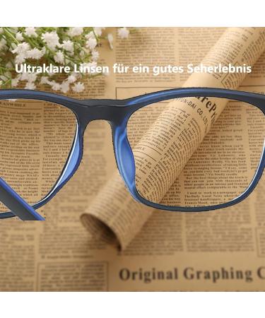 MMOWW 3-Pack Reading Glasses for Men & Women - Anti-Blue Light Computer Glasses with Spring Hinges (Gray Blue Red) - Strength 3.0 - Buy Online on GoSupps.com