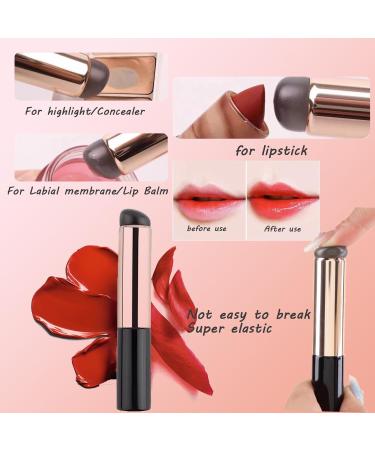 Mini Concealer Lip Oil Brush Set | Travel-Friendly Makeup Brush for Easy Application of Lipstick Concealer & Lip Mask - Perfect for On-the-Go Touch-Ups - Buy Online on GoSupps.com