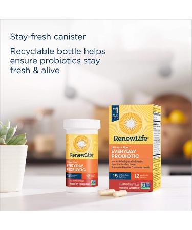 Renew Life Ultimate Flora Probiotic 15 Billion CFU - 60 Veg Capsules for Digestive Health - Buy Online on GoSupps.com